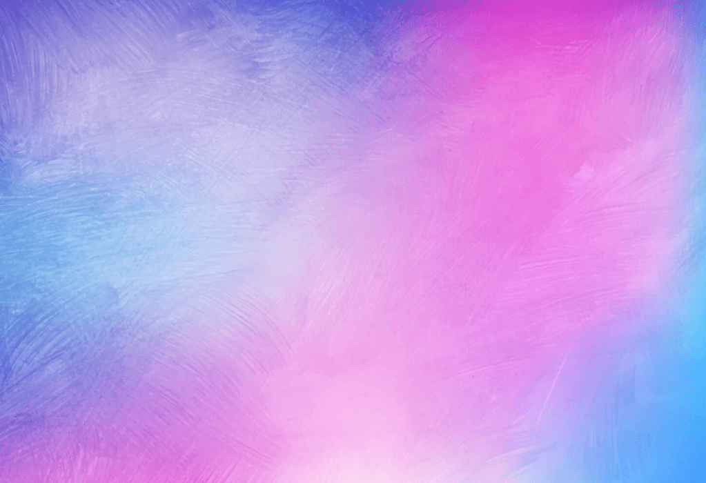 pink, blue, and purple watercolour-esque painting with visible brushstrokes